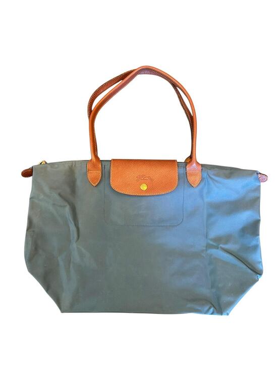 Longchamp Handbags - Longchamp Le Pliage Large Tote Blue Nylon